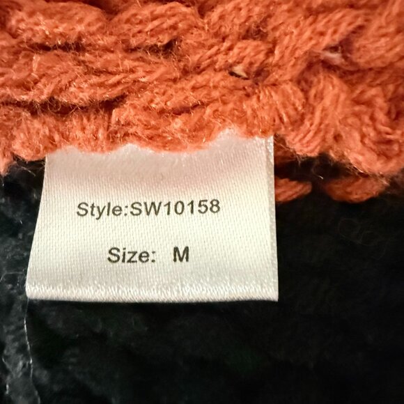 Elan Knitted Fringed Chunky Boho Sweater - Picture 7 of 9